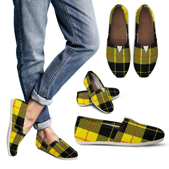 Yellow Tartan Passion Women's Casual Shoes