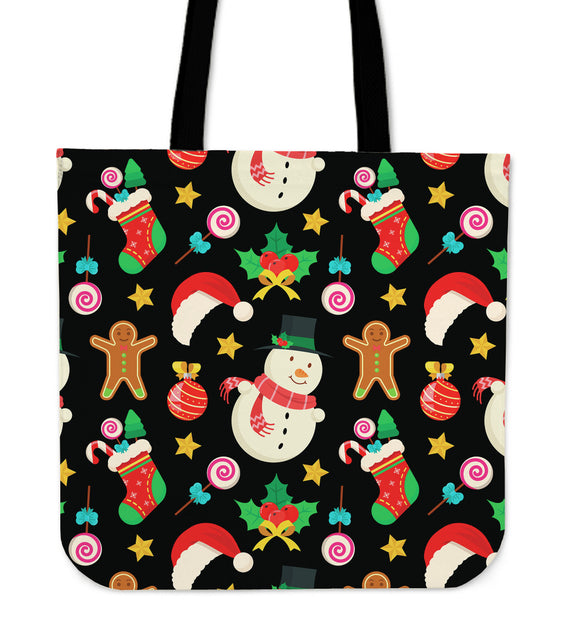 Christmas Lovely Good Vibes Only Cloth Tote Bag