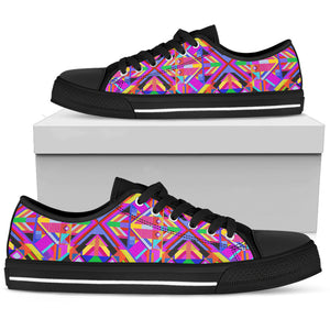 Psychedelic Pink Soul Women's Low Top Shoes