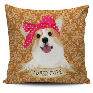 Cute Super Corgi Pillow Cover