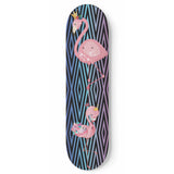 Lovely Flamingo Skateboard Wall Art