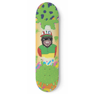 NYC Monkey Skateboard Wall Art