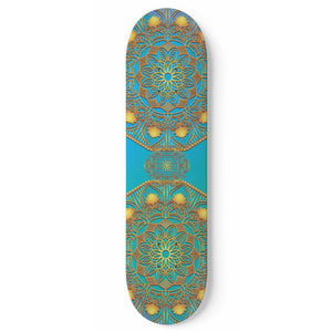 Addicted To Gold Skateboard Wall Art