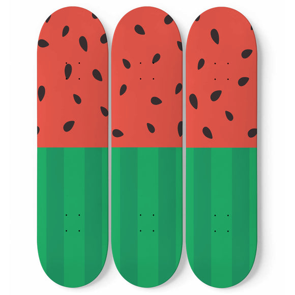 Watermelon Skateboard Wall Art