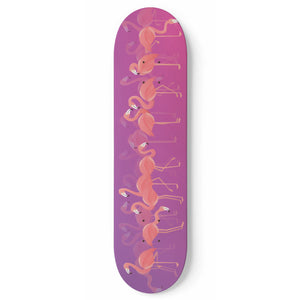 Flamingo Lover Skateboard Wall Art