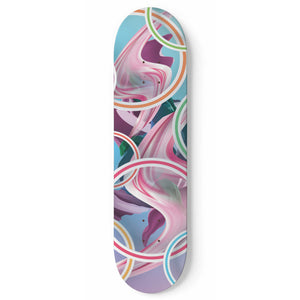 Abstract Skateboard Wall Art