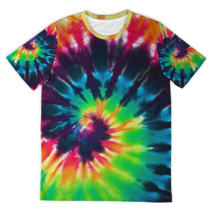 Colorful Rainbow Colors Luxury Tie Dye Design Street Wear T-shirt