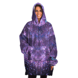 First Rule of 2021 Don't Think About 2020 Violet Space & Stars Design XXL Oversized Snug Hoodie