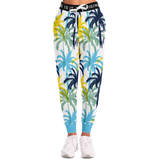 Tropical Palm Trees Light Blue & Dark Blue Design Fashion Stylish Joggers