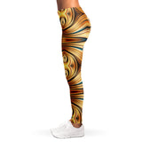Stripes and Vibes of Nature Design Three Leggings