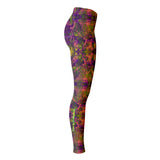 Marble Style Design With Violet - Pink and Neon Vibes Leggings
