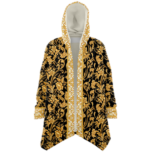 Absolutely Luxurious Gold Ornamental Baroque Style with Gold Skull Perfect Cloak