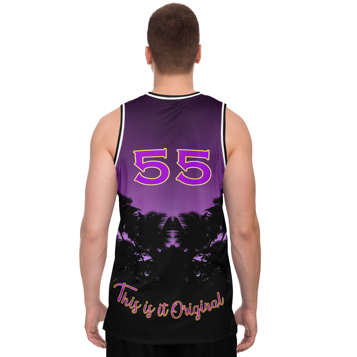 Luxury Violet Sunset Color with Palm Tree - Lucky Number 44 - Unisex B –  This is iT Original