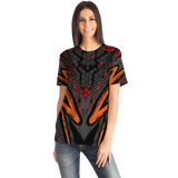 Special Racing Black Edition With Wild Red Hexagon Design T-shirt