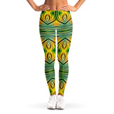 Stripes and Vibes of Nature Design Four Leggings
