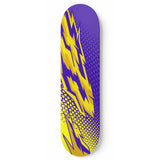 Racing Style Violet & Yellow Vibe Skateboard Wall Art
