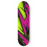 Racing Style Neon Pink & Green Vibe Skateboard Wall Art