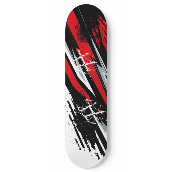 Racing Style Black & Red Vibe Skateboard Wall Art