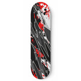 Racing Bloody Style Red & Dark Black Vibes Skateboard Wall Art