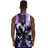 Royal Black & Violet Art Bubbles Unisex Basketball Jersey