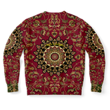 Bordeaux Old school Style Ornamental Mandala Luxury Design Fashion Sweatshirt