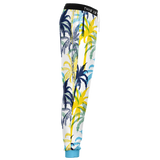 Tropical Palm Trees Light Blue & Dark Blue Design Fashion Stylish Joggers