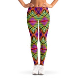 Stripes and Vibes of Nature Design Two Leggings
