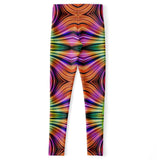 Stripes and Vibes of Nature Design Two Leggings