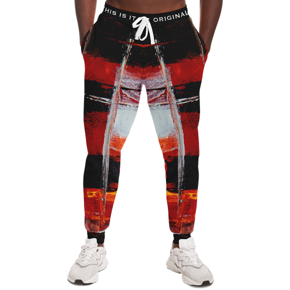 Painted Stylish Art Camouflage Red & Black Colorful Design Fashion Pants