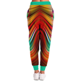 "Future Boyfriend & Future Girlfriend" Edition Neon Green & Lava Red Special Stripes Design Fashion Unisex Luxury Sweatpants