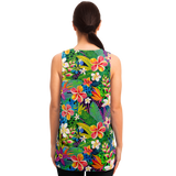 Perfect Tropical Flowers Colorful Design "I'm creating the life of my dreams" Unisex Tank top