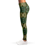 Perfect Army Green Design and Hexagon 3D Effect Leggings
