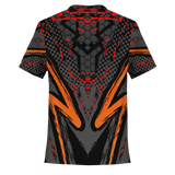 Special Racing Black Edition With Wild Red Hexagon Design T-shirt