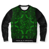 Neon Green Ornamental Luxury Design Fashion Sweatshirt