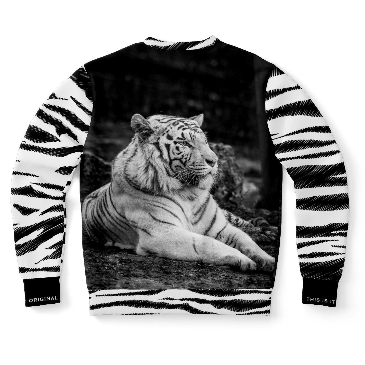 White shop tiger sweater