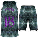 Light Emerald Green Marble Exclusive Design on Luxury Basketball Unisex Jersey & Shorts Set