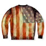 USA Soldier - Real American Angry Skull Design - Fashion Luxury Sweatshirt