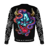 Cartoon Violet Devil with Colorful Snake Luxury Fashion Sweatshirt