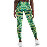 Stripes and Vibes of Nature Design One Leggings