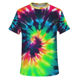 Colorful Rainbow Colors Luxury Tie Dye Design Street Wear T-shirt