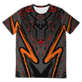 Special Racing Black Edition With Wild Red Hexagon Design T-shirt