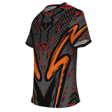 Special Racing Black Edition With Wild Red Hexagon Design T-shirt