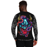 Cartoon Violet Devil with Colorful Snake Luxury Fashion Sweatshirt