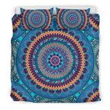 Blue Ornamental Style Mandala Bedding Set