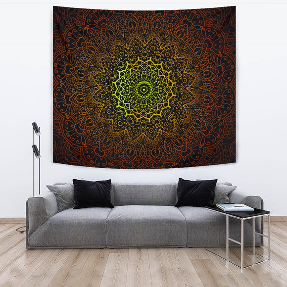Celtic Flower Radiance Tapestry