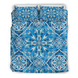 Light Blue Fashion Ornamental Mandala Bedding Set