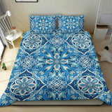 Light Blue Fashion Ornamental Mandala Bedding Set
