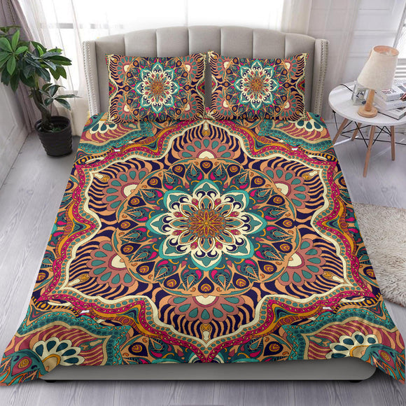 Colorful Ornamental Style Mandala Two Bedding Set