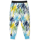 Tropical Palm Trees Light Blue & Dark Blue Design Fashion Stylish Joggers