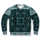 Light blue X Dark Blue Old school Style Ornamental Luxury Design Fashion Sweatshirt